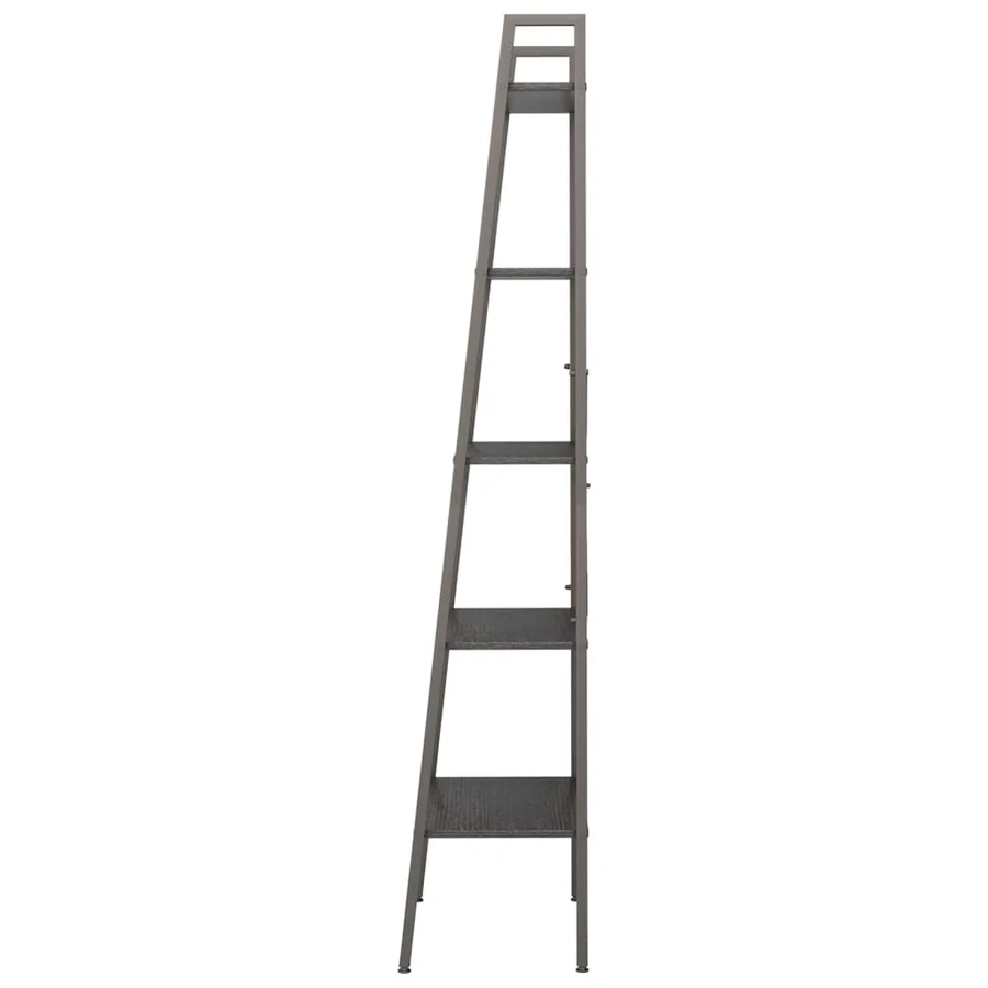 Étagère sur pied 5 niveaux Noir 56x35x174 cm - 4