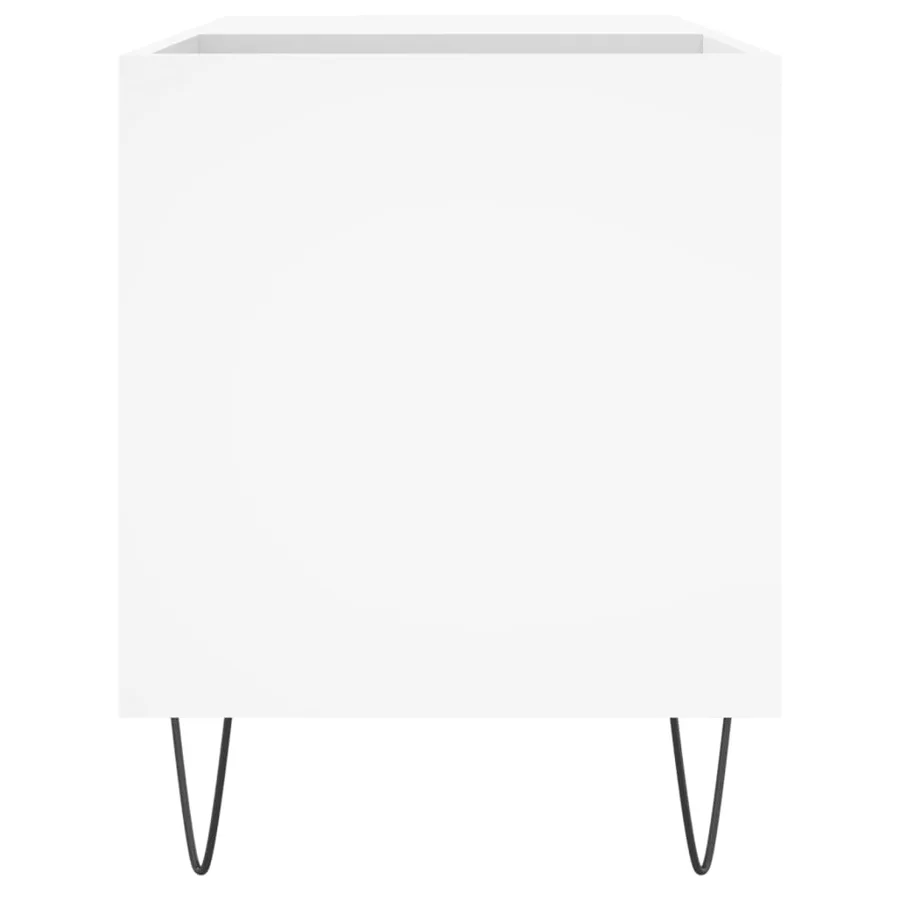Armoire à disques blanc 85x38x48 cm bois d'ingénierie - 5