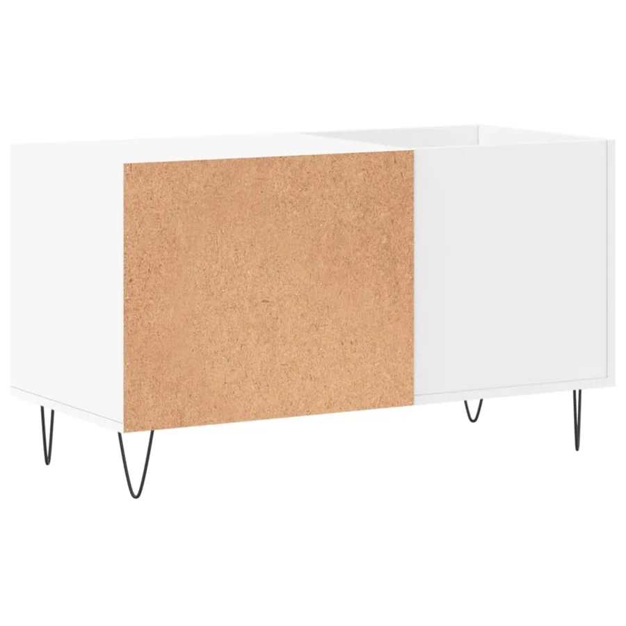 Armoire à disques blanc 85x38x48 cm bois d'ingénierie - 6