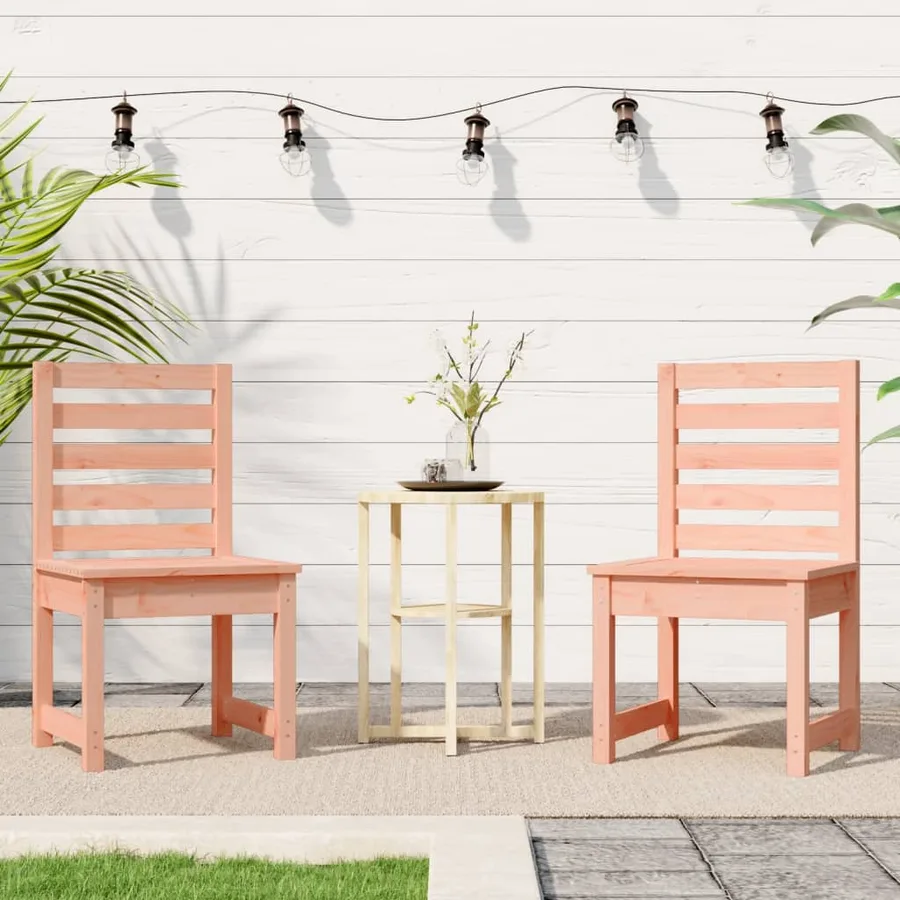 Chaises de jardin lot de 2 50x48x91,5 cm bois massif de douglas - 3