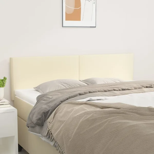 Têtes de lit Crème 144x5x78/88 cm Similicuir