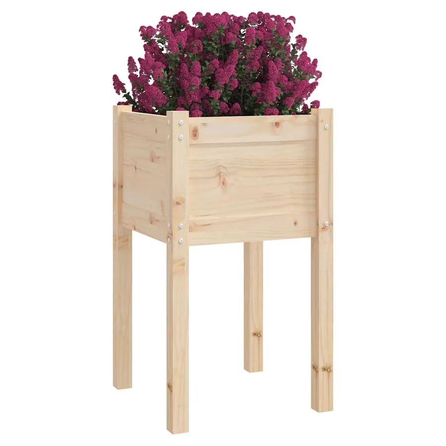 Jardinières d'extérieur 2 pcs 40x40x70 cm bois de pin massif - 3