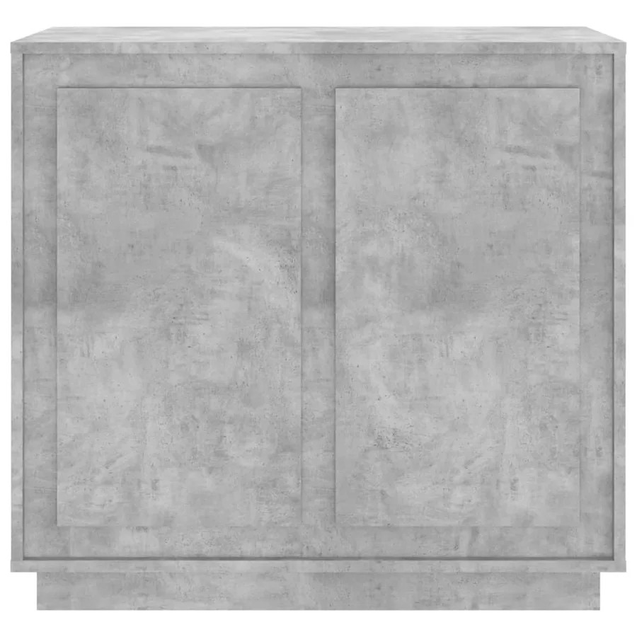 Buffet gris béton 80x34x75 cm bois d'ingénierie - 5