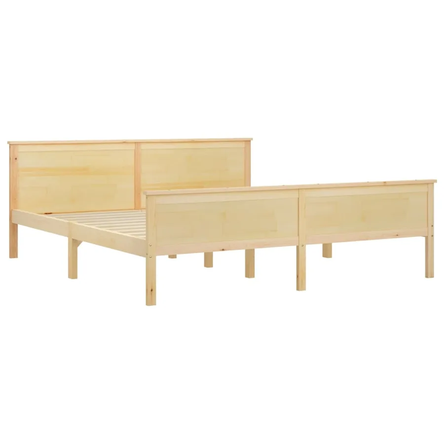 Cadre de lit sans matelas bois massif de pin 180x200 cm - 3