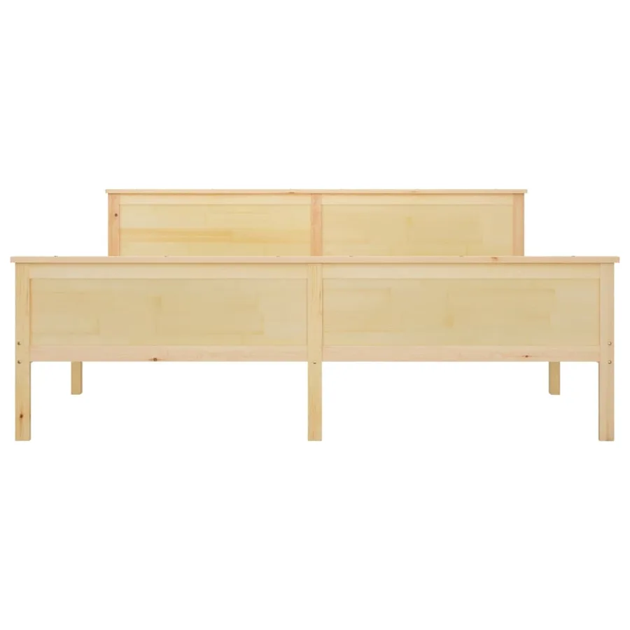 Cadre de lit sans matelas bois massif de pin 180x200 cm - 4
