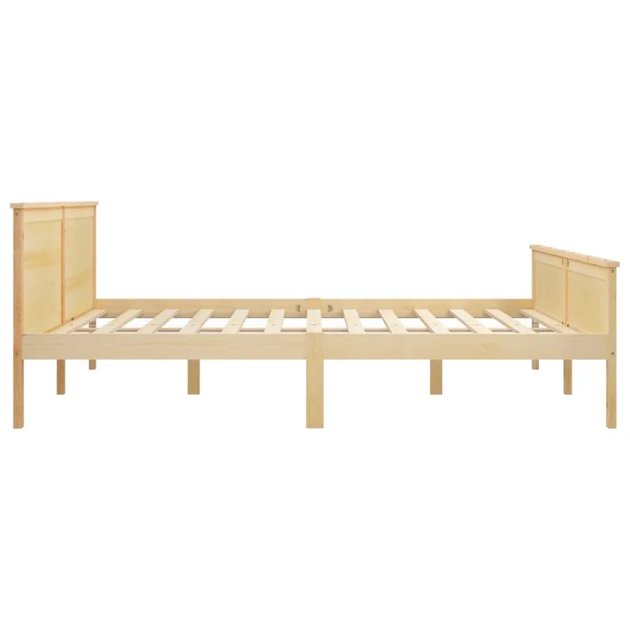 Cadre de lit sans matelas bois massif de pin 180x200 cm - 5