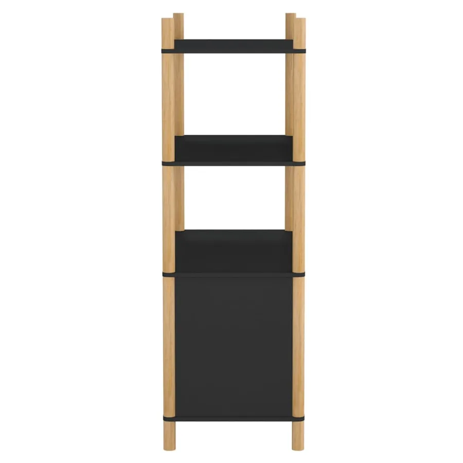 Buffet haut Noir 80x40x121 cm Bois d'ingénierie - 4