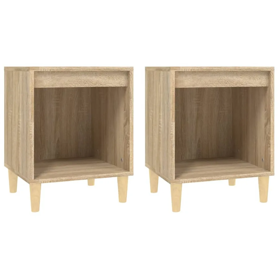 Tables de chevet 2 pcs Chêne sonoma 40x35x50 cm - 2
