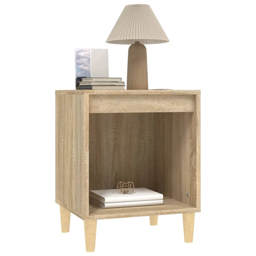 Tables de chevet 2 pcs Chêne sonoma 40x35x50 cm - 4