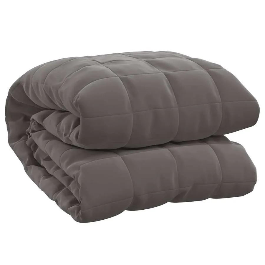 Couverture lestée Gris 150x200 cm 7 kg Tissu - 2