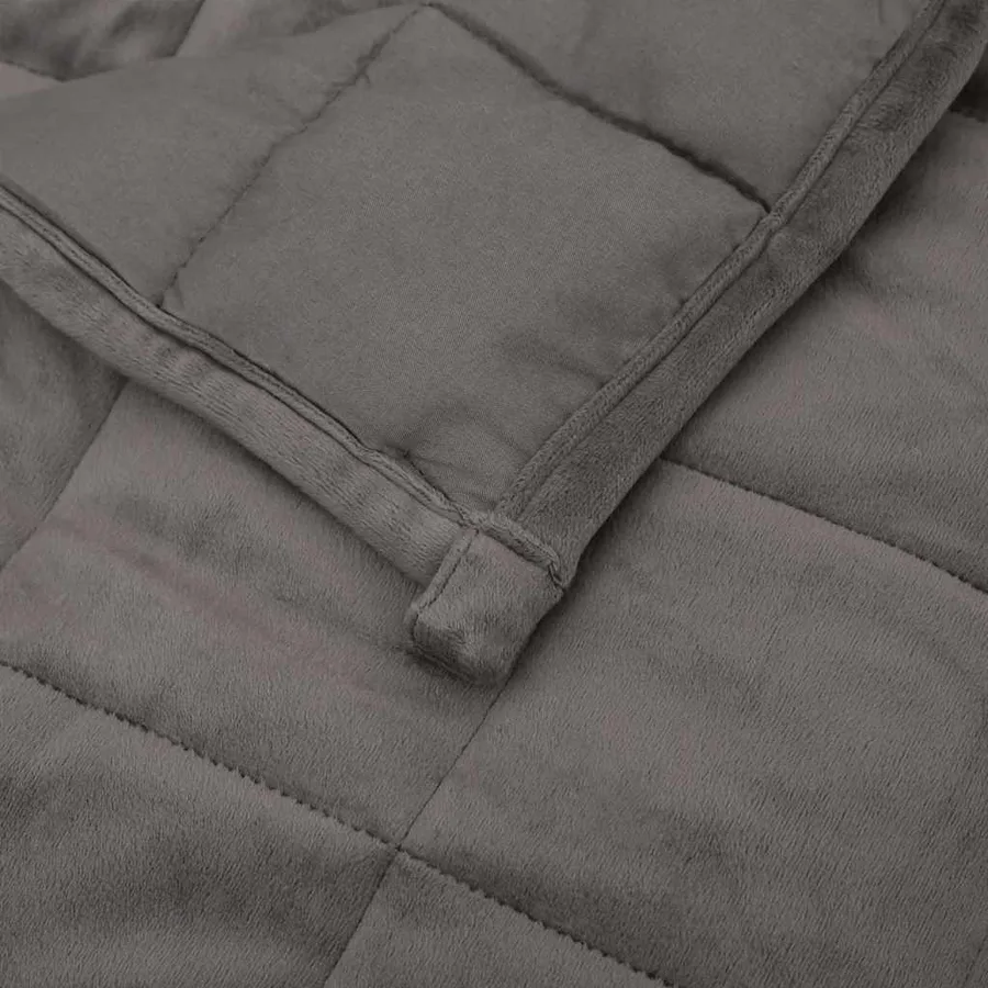 Couverture lestée Gris 150x200 cm 7 kg Tissu - 5
