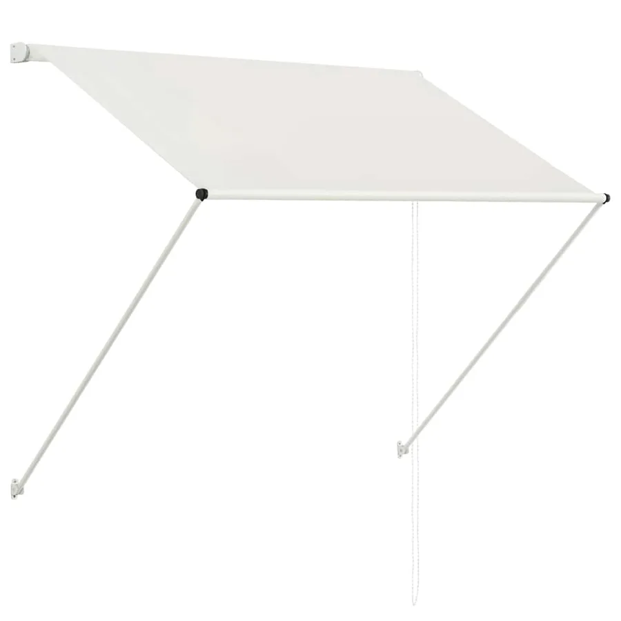 Auvent rétractable 150x150 cm Crème - 2