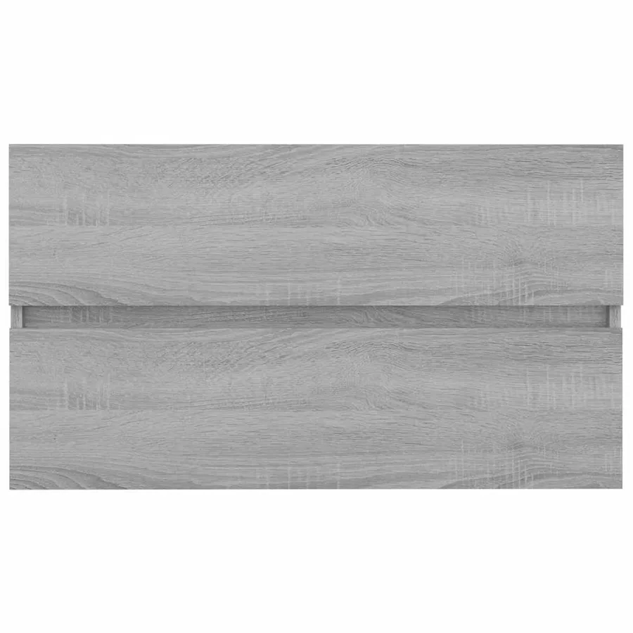 Ensemble de meubles de salle de bain 2 pcs Sonoma gris - 10