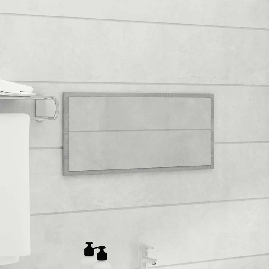 Ensemble de meubles de salle de bain 2 pcs Sonoma gris - 4