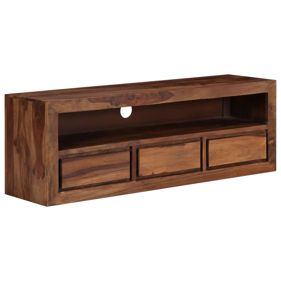 Meuble TV 120x30x40 cm Bois solide - 11