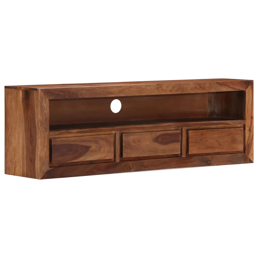 Meuble TV 120x30x40 cm Bois solide - 12
