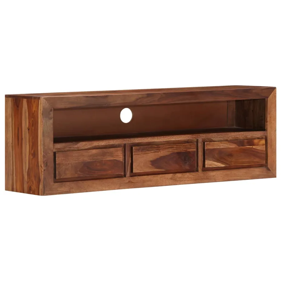 Meuble TV 120x30x40 cm Bois solide - 14