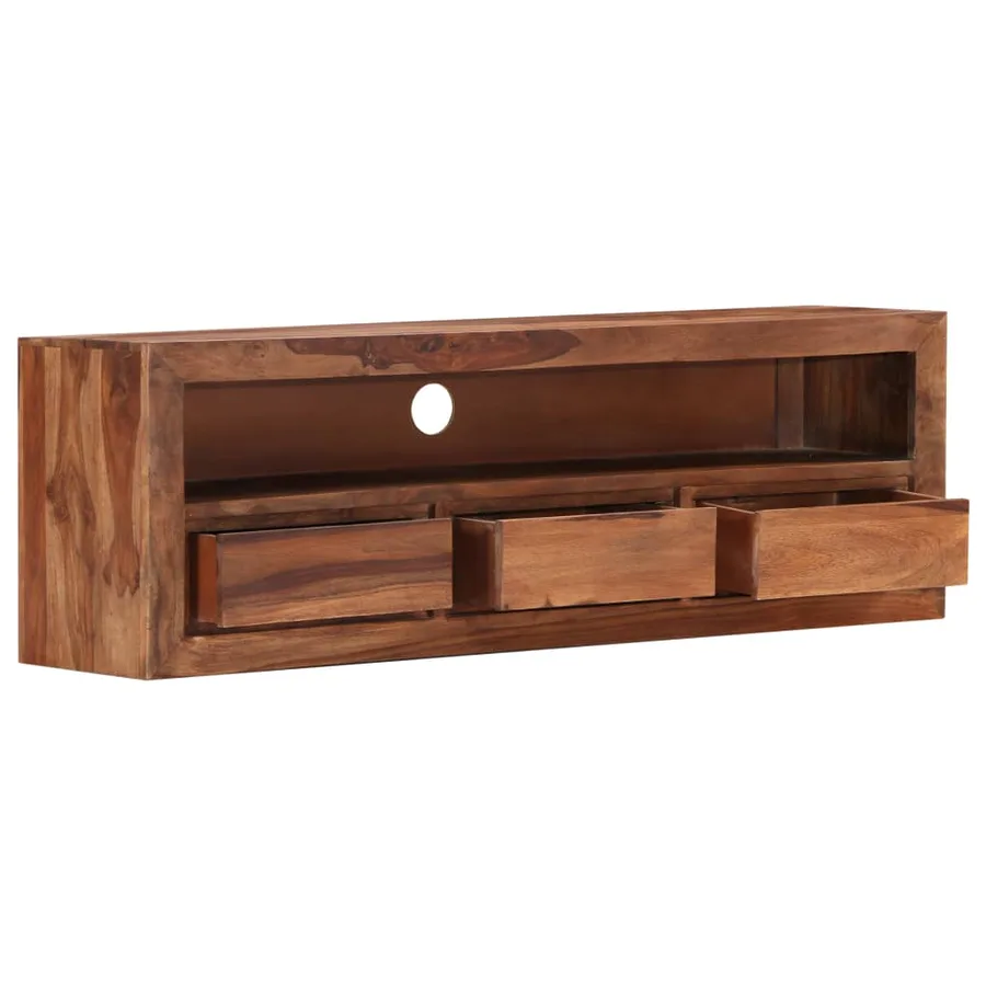 Meuble TV 120x30x40 cm Bois solide - 4