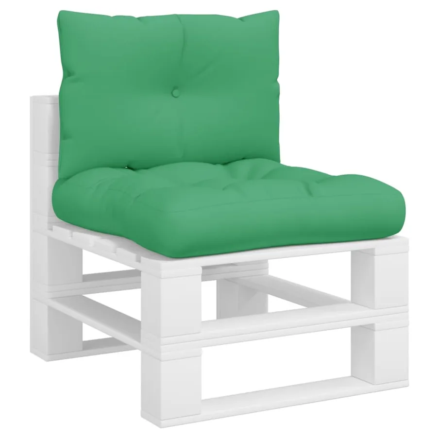Coussins de palette lot de 2 vert tissu - 3