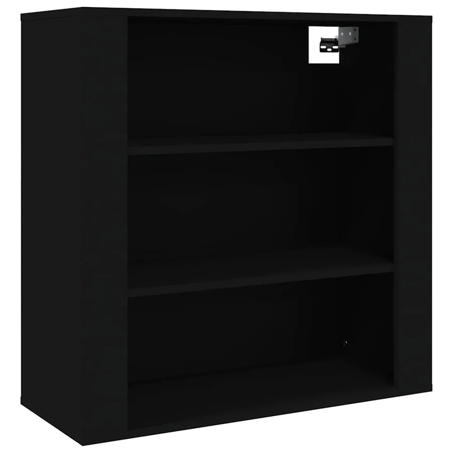 Armoire murale Noir 80x33x80 cm Bois d'ingénierie - 2