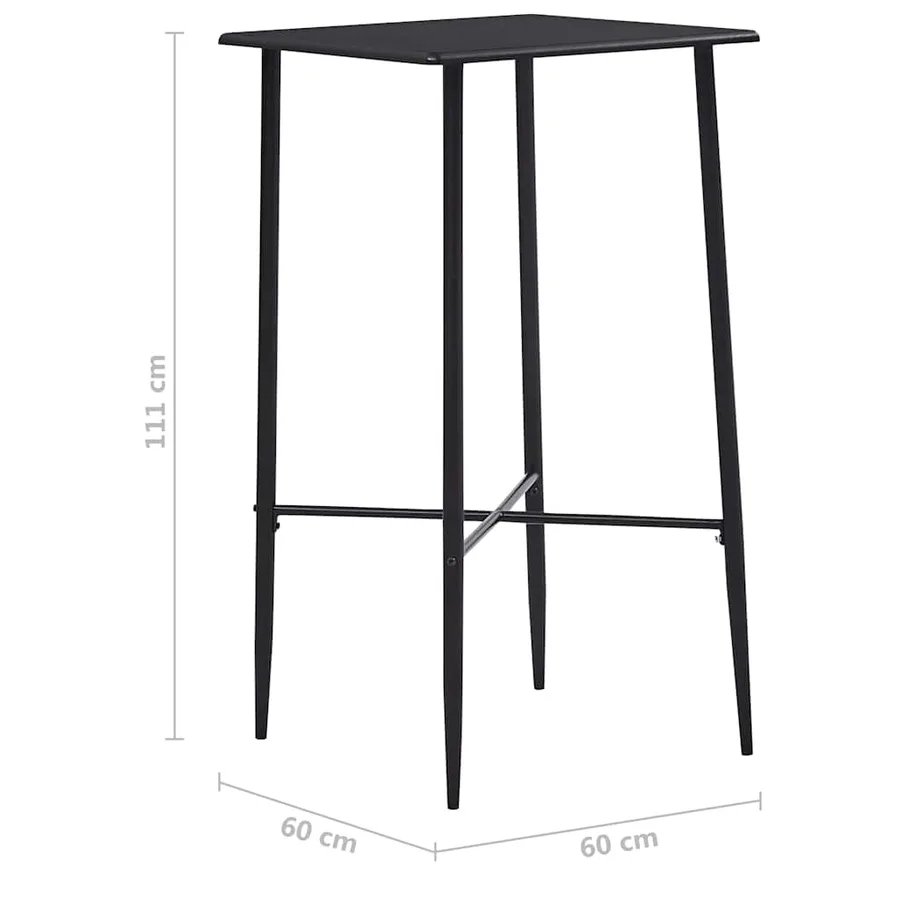 Ensemble de bar 5 pcs Tissu Noir - 12