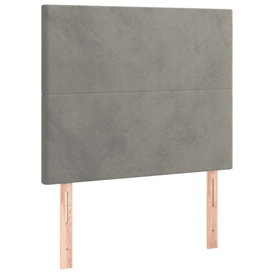 Sommier à lattes de lit et matelas Gris clair 100x200cm Velours - 6