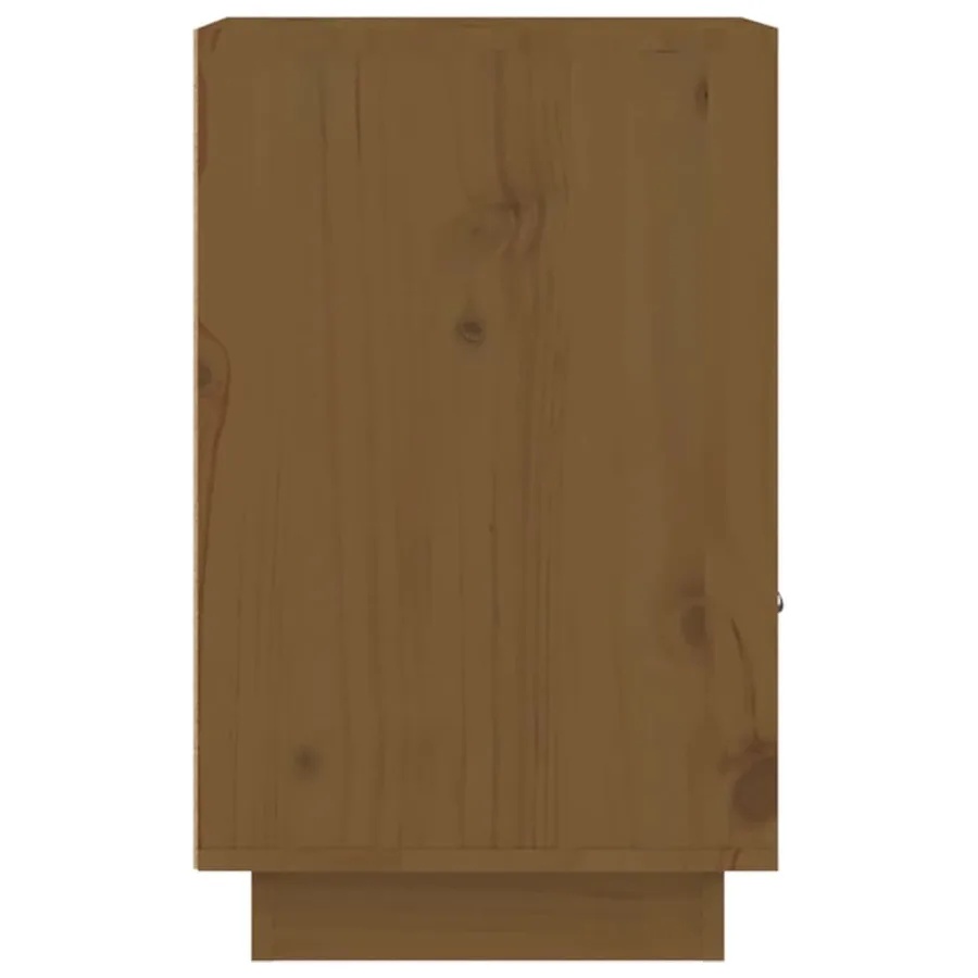 Tables de chevet 2pcs Marron miel 40x34x55cm Bois de pin massif - 8