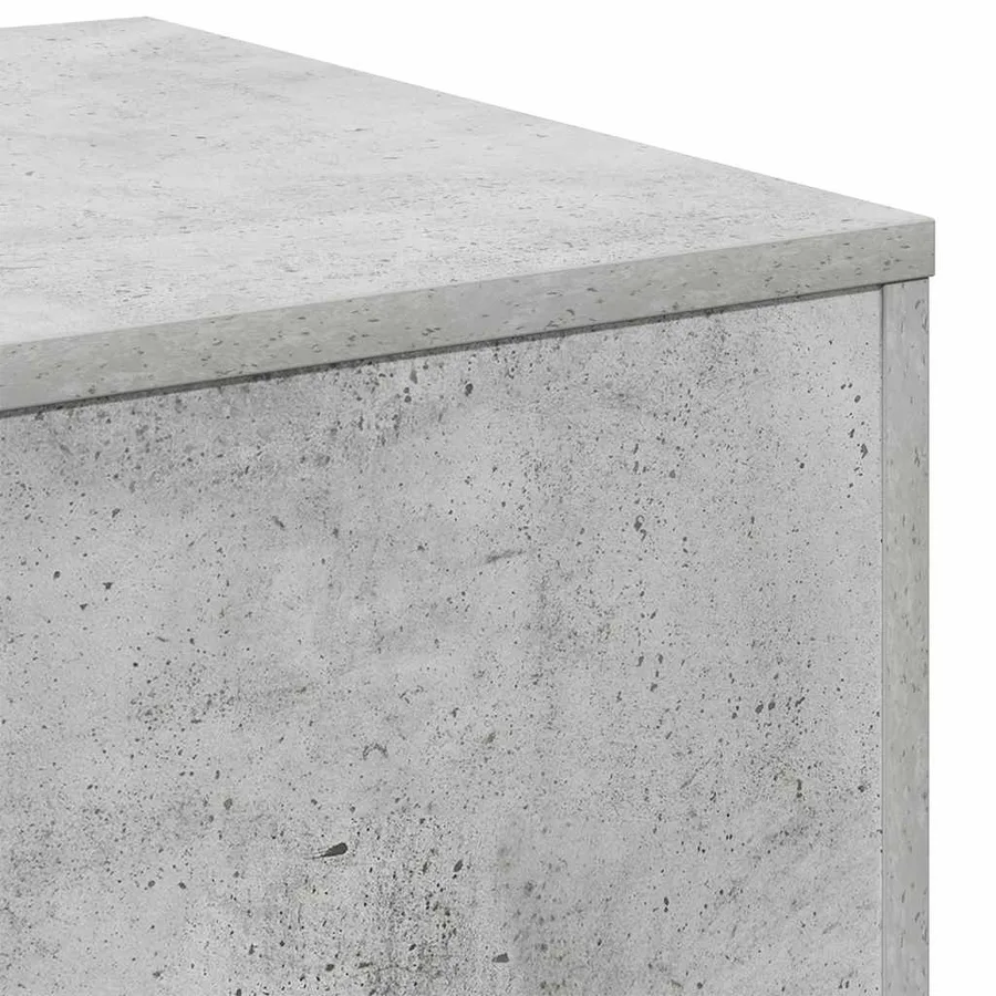 Tables d'appoint 3 pcs Gris béton Bois d’ingénierie - 8