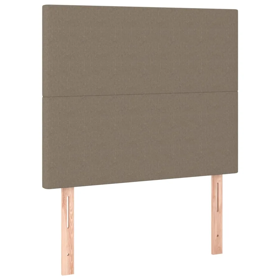 Cadre de lit sans matelas taupe 90x190 cm tissu - 9