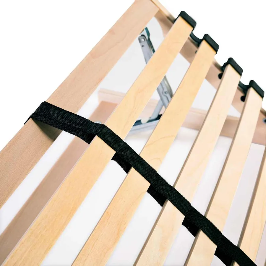 Sommiers à lattes sans matelas 2 pcs avec 28 lattes 70x200 cm - 6