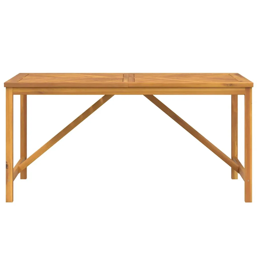 Table à manger de jardin 150x90x74 cm bois d'acacia solide - 3