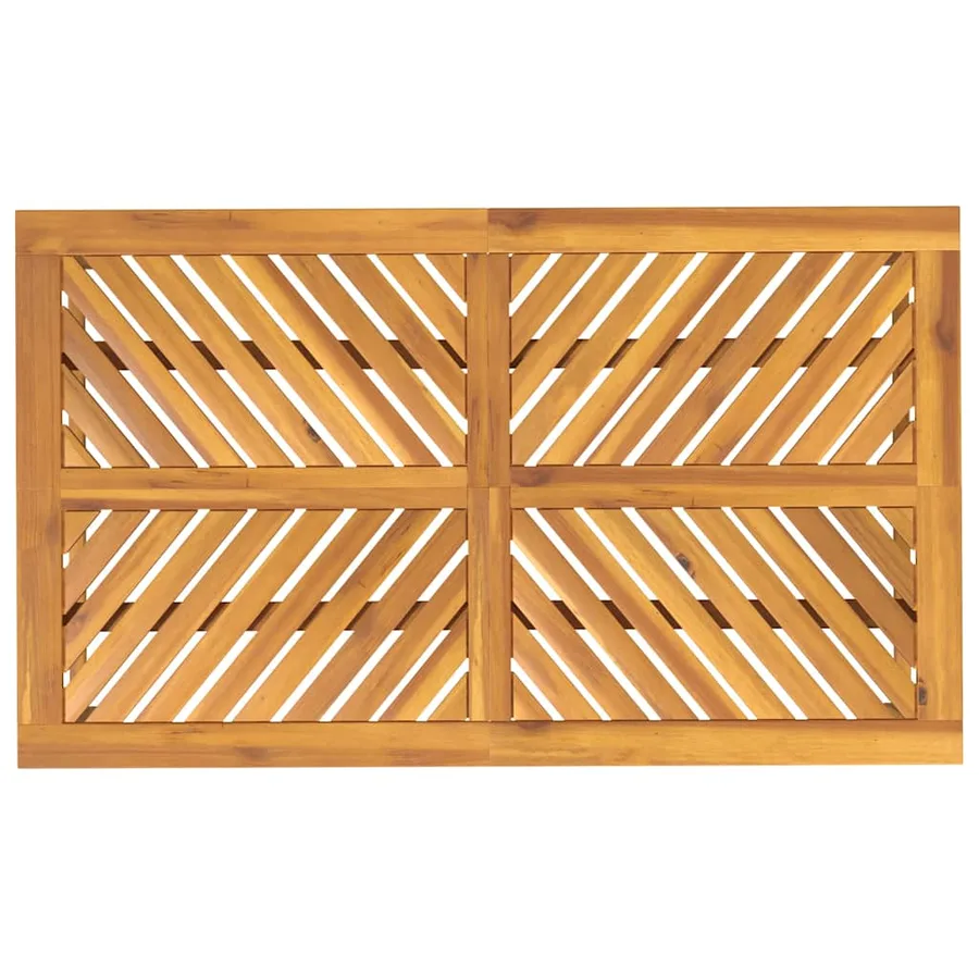 Table à manger de jardin 150x90x74 cm bois d'acacia solide - 5