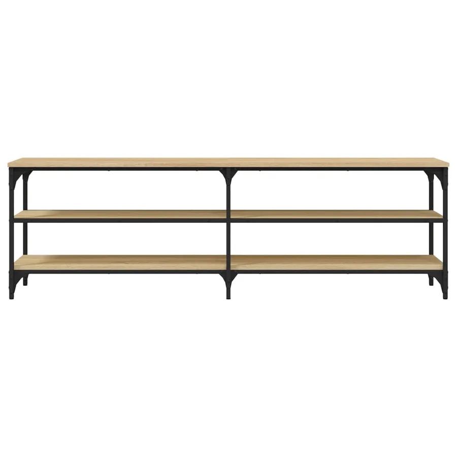Meuble TV chêne sonoma 160x30x50 cm bois d'ingénierie - 5