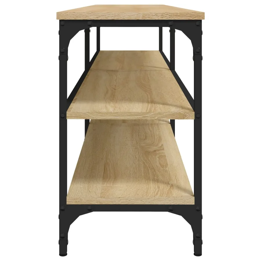 Meuble TV chêne sonoma 160x30x50 cm bois d'ingénierie - 6