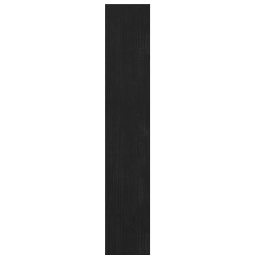 Bibliothèque/Séparateur de pièce Noir 100x30x167,5cm Pin massif - 6