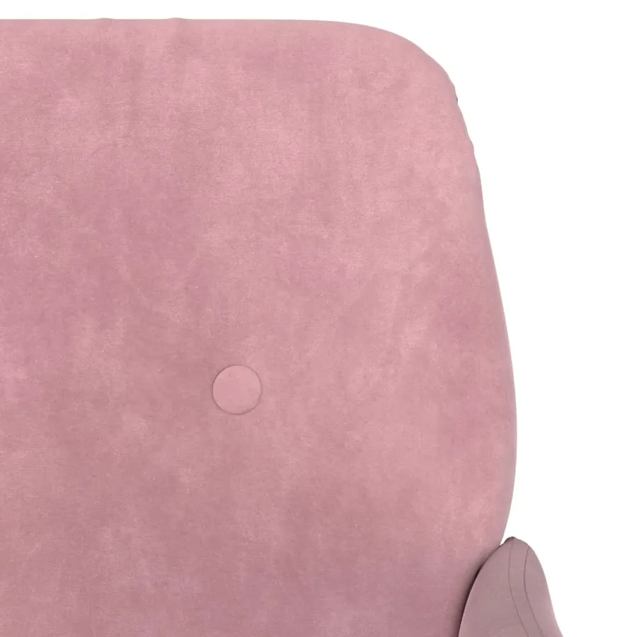 Banc Rose 108x79x79 cm Velours - 6