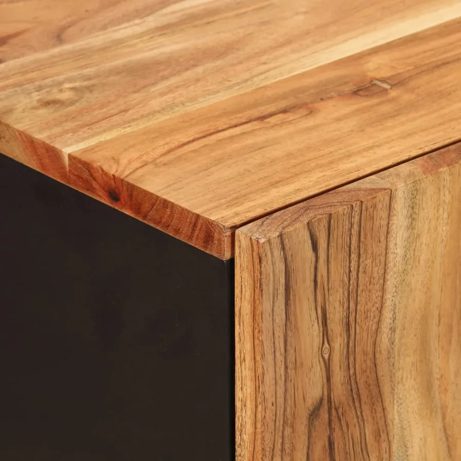 Buffet avec 4 portes 60x33x75 cm bois massif d'acacia - 6