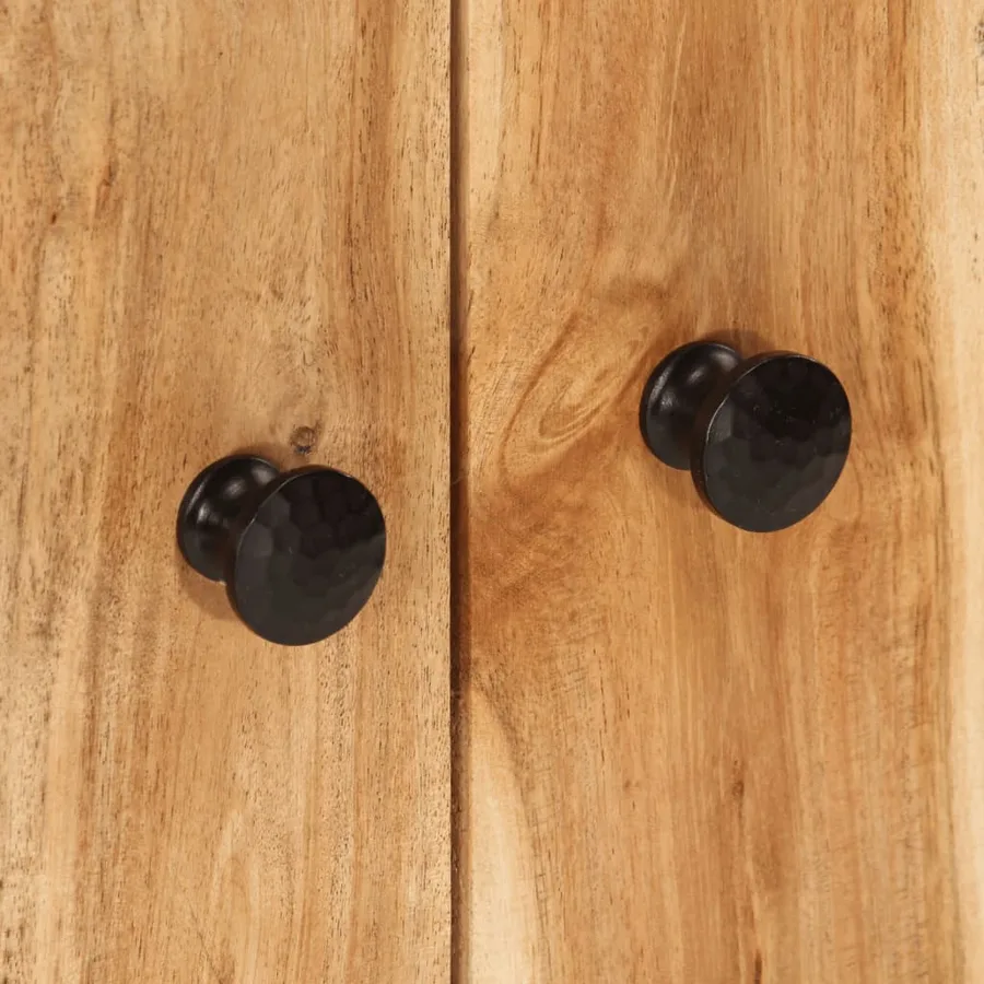Buffet avec 4 portes 60x33x75 cm bois massif d'acacia - 8