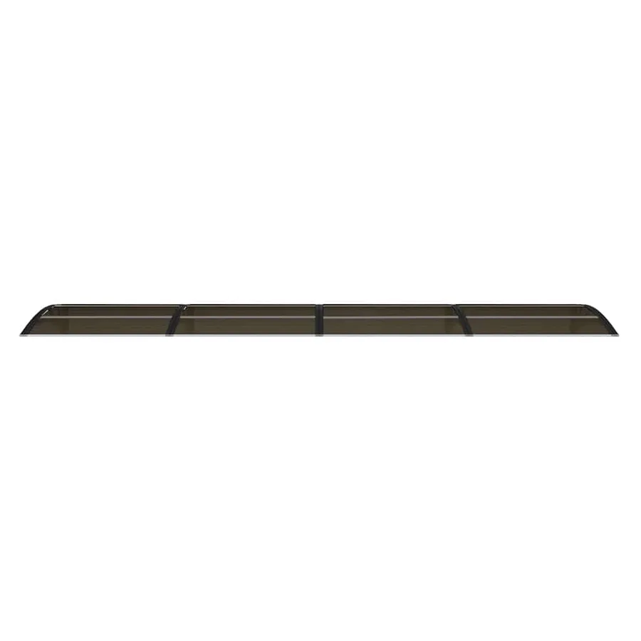 Auvent de porte Noir 400x75 cm Polycarbonate - 4