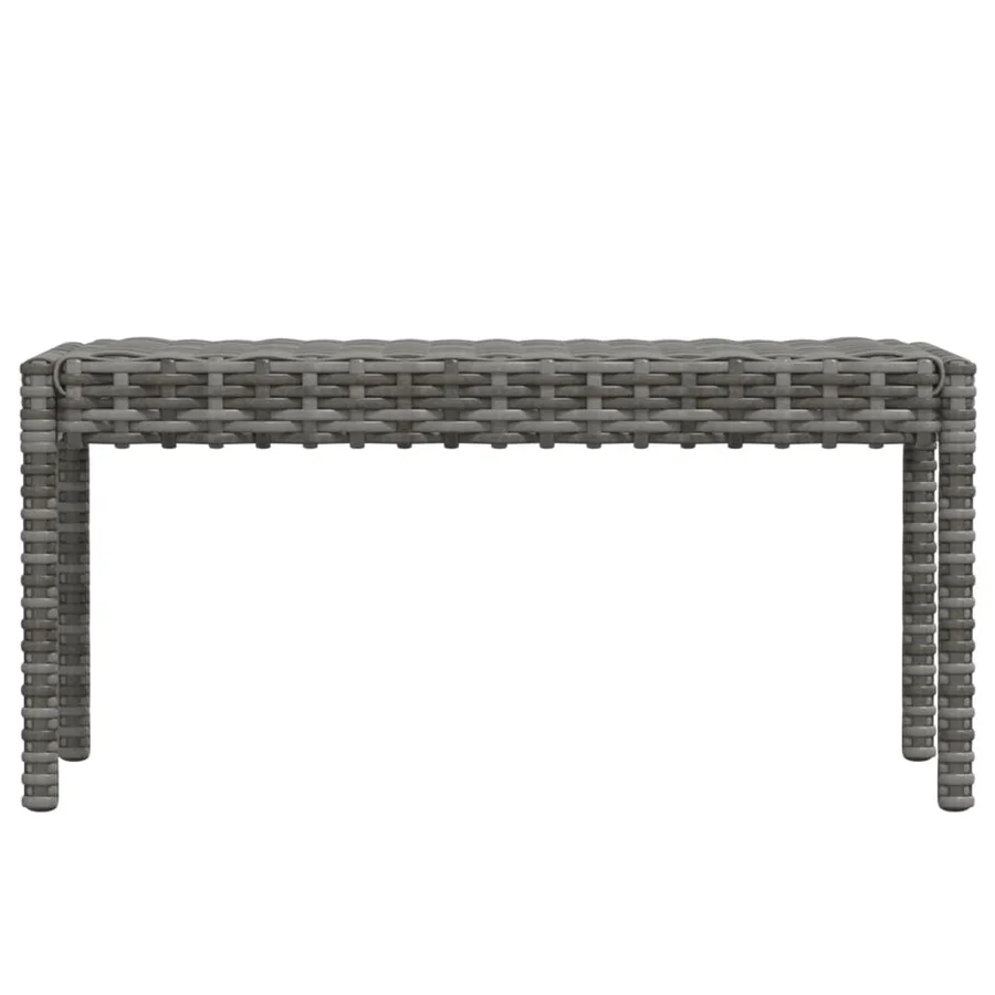 Salon de jardin 6 pcs avec coussins résine tressée gris - 6