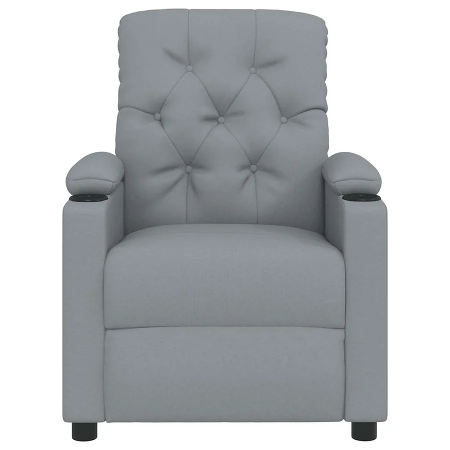 Fauteuil inclinable Gris clair Tissu - 3