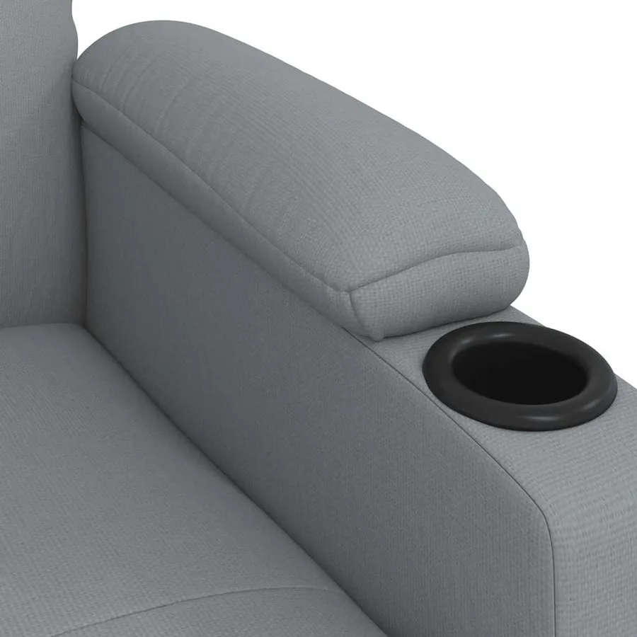 Fauteuil inclinable Gris clair Tissu - 6