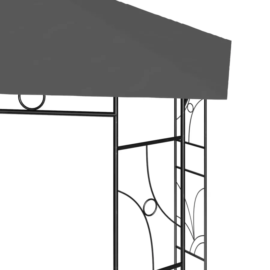 Belvédère 4x3x2,7 m Anthracite 160 g/m² - 4