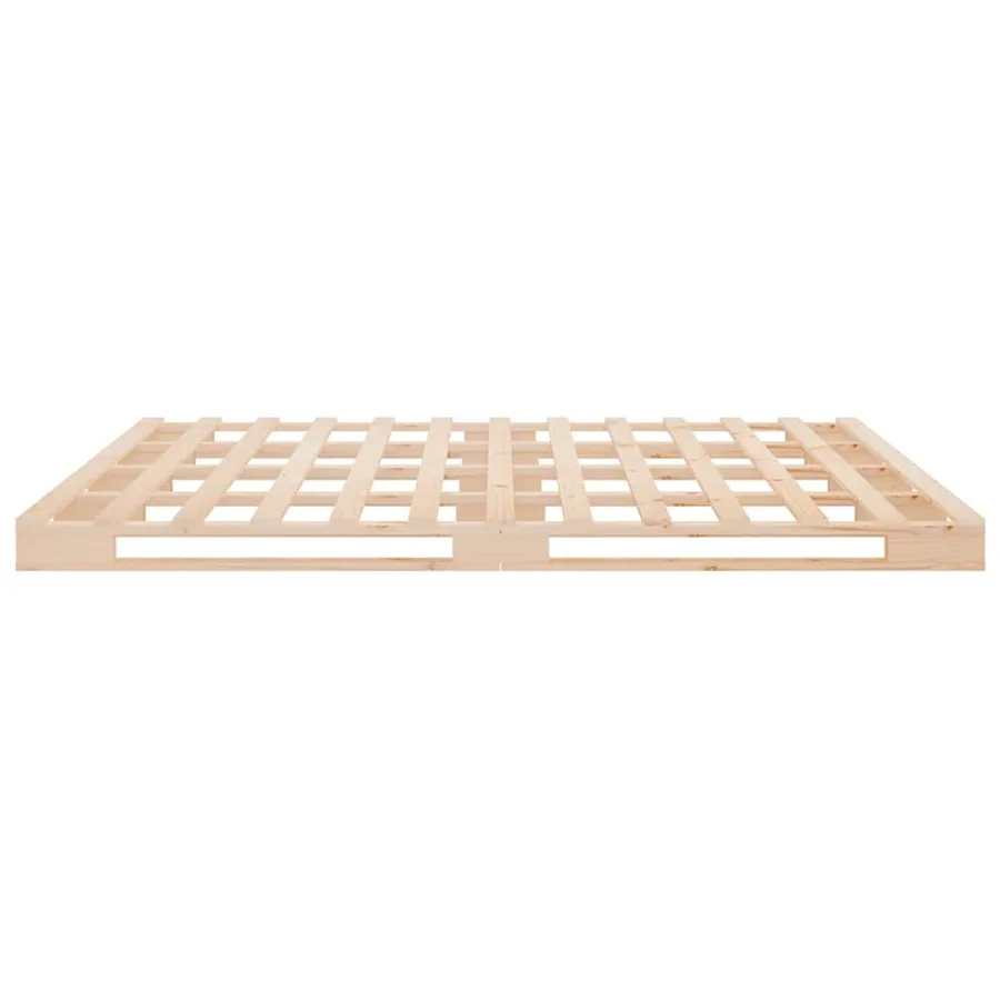 Lit de palette 120x190 cm Bois pin massif Petit Double - 6