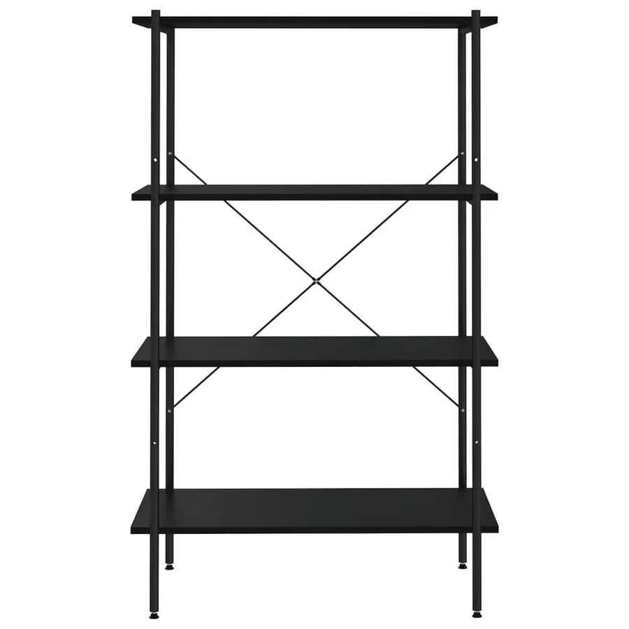 Étagère à 4 niveaux Noir 80x40x130 cm - 3