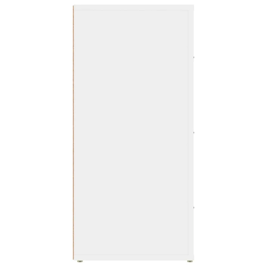 Buffet Blanc 40x33x70 cm Bois d'ingénierie - 5