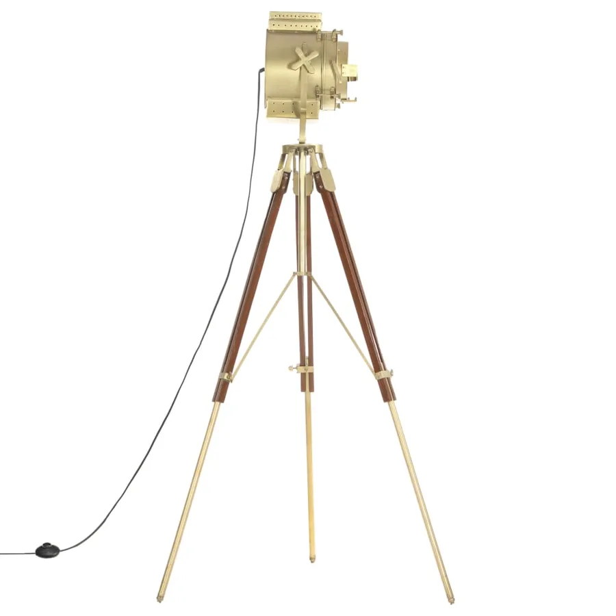 Lampadaire à trépied bois de manguier massif 193 cm - 4