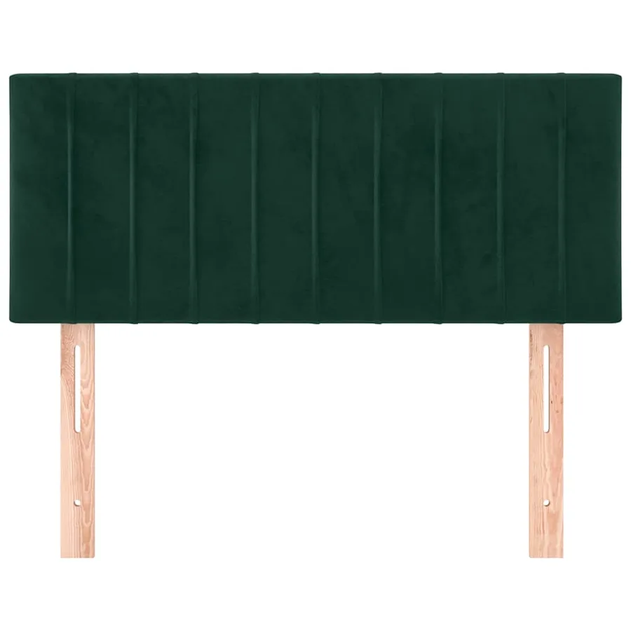 Tête de lit Vert foncé 90x5x78/88 cm Velours - 3