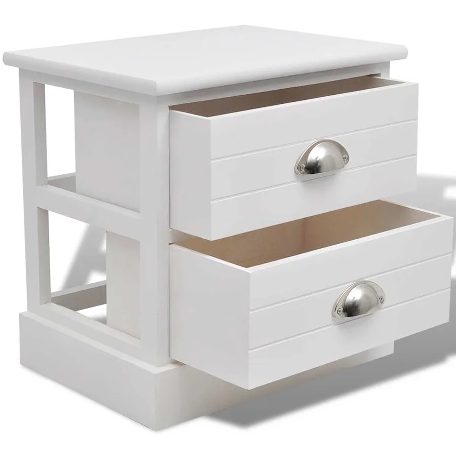 Table de chevet Blanc - 4
