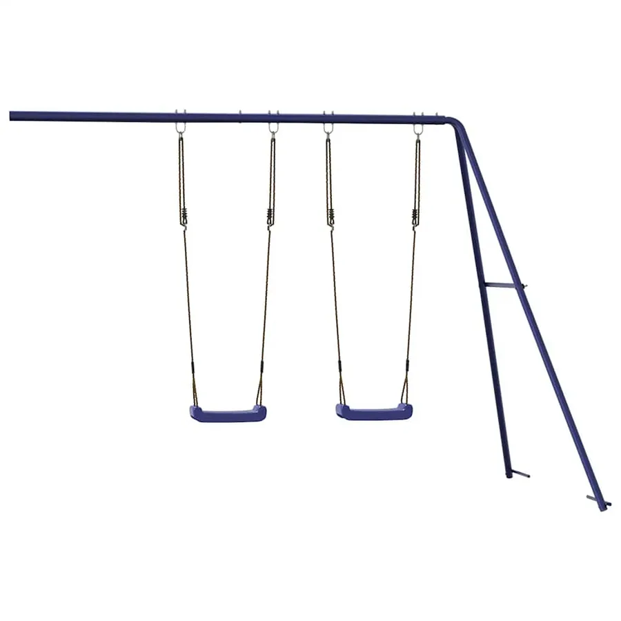 Balançoires de jeu 2 pcs bleu 265x185x188 cm polypropylène